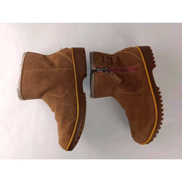 Sorel Meadow Women’s sz 8.5 Tan Brown Zip Waterproof Suede Boots NL2189 287 - Picture 6 of 14